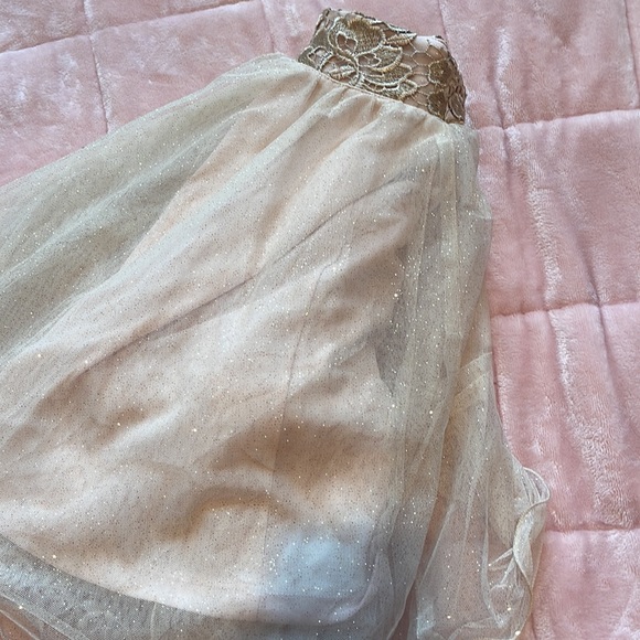 light pink and gold sparkly skirt - Picture 2 of 3